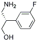 (S)-3-(3-FLUOROPHENYL)-BETA-ALANINOL
 Struktur