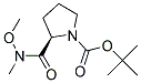 tert-butyl (2R)-2-[methoxy(methyl)carbamoyl]pyrrolidine-1-carboxylate Struktur