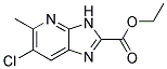 ethyl 6-chloro-5-methyl-3H-imidazo[4,5-b]pyridine-2-carboxylate Struktur