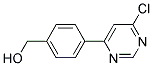 [4-(6-Chloro-pyrimidin-4-yl)-phenyl]-methanol Struktur