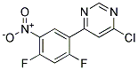 4-Chloro-6-(2,4-difluoro-5-nitro-phenyl)-pyrimidine Struktur