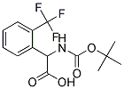 [(tert-butoxycarbonyl)amino][2-(trifluoromethyl)phenyl]acetic acid Struktur