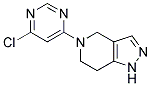 5-(6-Chloro-pyrimidin-4-yl)-4,5,6,7-tetrahydro-1H-pyrazolo[4,3-c]pyridine Struktur