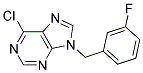 6-chloro-9-(3-fluorobenzyl)-9H-purine Struktur