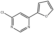 4-Chloro-6-furan-2-yl-pyrimidine Struktur