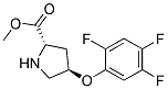 methyl (2S,4R)-4-(2,4,5-trifluorophenoxy)pyrrolidine-2-carboxylate Struktur