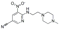 6-[2-(4-Methyl-piperazin-1-yl)-ethylamino]-5-nitro-nicotinonitrile Struktur