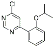 4-Chloro-6-(2-isopropoxy-phenyl)-pyrimidine Struktur