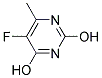 5-fluoro-6-methylpyrimidine-2,4-diol Struktur