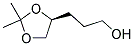 3-[(4S)-2,2-dimethyl-1,3-dioxolan-4-yl]propan-1-ol Struktur