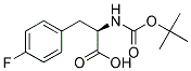 (2R)-2-[(tert-butoxycarbonyl)amino]-3-(4-fluorophenyl)propanoic acid Struktur