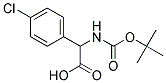 (2S)-[(tert-butoxycarbonyl)amino](4-chlorophenyl)ethanoic acid Struktur