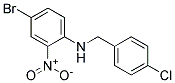 (4-Bromo-2-nitro-phenyl)-(4-chloro-benzyl)-amine Struktur