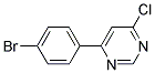 4-(4-bromophenyl)-6-chloropyrimidine Struktur