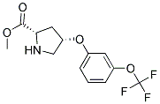 methyl (2S,4S)-4-[3-(trifluoromethoxy)phenoxy]pyrrolidine-2-carboxylate Struktur