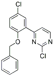 4-(2-Benzyloxy-5-chloro-phenyl)-2-chloro-pyrimidine Struktur