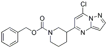 benzyl 3-(7-chloropyrazolo[1,5-a]pyrimidin-5-yl)piperidine-1-carboxylate Struktur