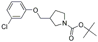 3-(3-Chloro-phenoxymethyl)-pyrrolidine-1-carboxylic acid tert-butyl ester Struktur