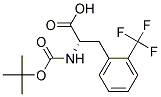 (2S)-2-[(tert-butoxycarbonyl)amino]-3-[2-(trifluoromethyl)phenyl]propanoic acid Struktur