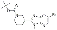 tert-butyl 3-(6-bromo-3H-imidazo[4,5-b]pyridin-2-yl)piperidine-1-carboxylate Struktur