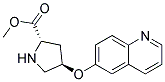 methyl (2S,4R)-4-(quinolin-6-yloxy)pyrrolidine-2-carboxylate Struktur