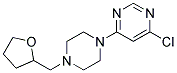 4-Chloro-6-[4-(tetrahydro-furan-2-ylmethyl)-piperazin-1-yl]-pyrimidine Struktur