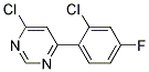 4-Chloro-6-(2-chloro-4-fluoro-phenyl)-pyrimidine Struktur