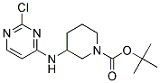 tert-butyl 3-[(2-chloropyrimidin-4-yl)amino]piperidine-1-carboxylate Struktur