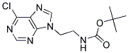 tert-butyl [2-(6-chloro-9H-purin-9-yl)ethyl]carbamate Struktur