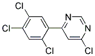 4-Chloro-6-(2,4,5-trichloro-phenyl)-pyrimidine Struktur