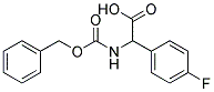 (2R)-{[(benzyloxy)carbonyl]amino}(4-fluorophenyl)ethanoic acid Struktur