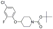 4-(4-Chloro-2-fluoro-phenoxy)-piperidine-1-carboxylic acid tert-butyl ester Struktur