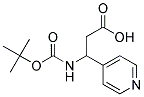 3-[(tert-butoxycarbonyl)amino]-3-pyridin-4-ylpropanoic acid Struktur