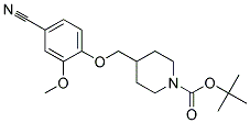 4-(4-Cyano-2-methoxy-phenoxymethyl)-piperidine-1-carboxylic acid tert-butyl ester Struktur