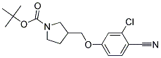 3-(3-Chloro-4-cyano-phenoxymethyl)-pyrrolidine-1-carboxylic acid tert-butyl ester Struktur