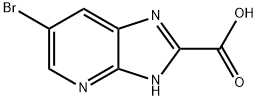 6-bromo-3H-imidazo[4,5-b]pyridine-2-carboxylic acid Struktur