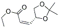 ethyl (2Z)-3-[(4R)-2,2-dimethyl-1,3-dioxolan-4-yl]prop-2-enoate Struktur