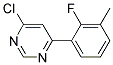 4-Chloro-6-(2-fluoro-3-methyl-phenyl)-pyrimidine Struktur