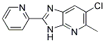 6-chloro-5-methyl-2-pyridin-2-yl-3H-imidazo[4,5-b]pyridine Struktur