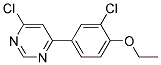 4-Chloro-6-(3-chloro-4-ethoxy-phenyl)-pyrimidine Struktur