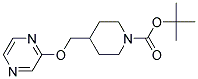 4-(Pyrazin-2-yloxymethyl)-piperidine-1-carboxylic acid tert-butyl ester Struktur