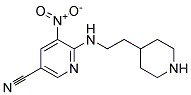 5-Nitro-6-(2-piperidin-4-yl-ethylamino)-nicotinonitrile Struktur