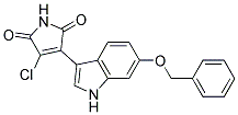 3-[6-(benzyloxy)-1H-indol-3-yl]-4-chloro-1H-pyrrole-2,5-dione Struktur