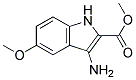 methyl 3-amino-5-methoxy-1H-indole-2-carboxylate Struktur