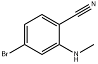 4-Bromo-2-methylamino-benzonitrile Structure