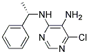 6-chloro-N4-[(1S)-1-phenylethyl]pyrimidine-4,5-diamine Struktur