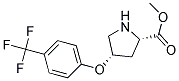 methyl (2S,4S)-4-[4-(trifluoromethyl)phenoxy]pyrrolidine-2-carboxylate Struktur