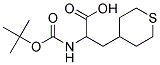 2-[(tert-butoxycarbonyl)amino]-3-(tetrahydro-2H-thiopyran-4-yl)propanoic acid Struktur