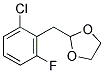 CHLORO-3-FLUORO-2-(1,3-DIOXOLAN-2-YLMETHYL)BENZENE Struktur