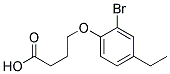 4-(2-BROMO-4-ETHYLPHENOXY)BUTANOIC ACID Struktur